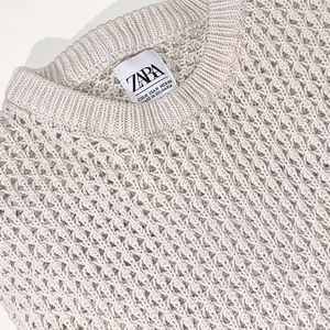ZARA MAN Open knit sweater